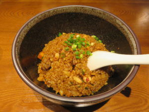 酸菜鱼麺@漁見 浅草蔵前本店：干し大根とひき肉の炒飯