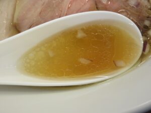 鶏蕎麦（醤油）@鳥長水産（水戸駅）スープ