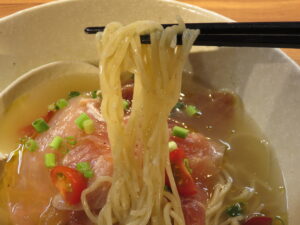 冷製・塩@中華蕎麦 きみのあーる（江戸川橋駅）麺