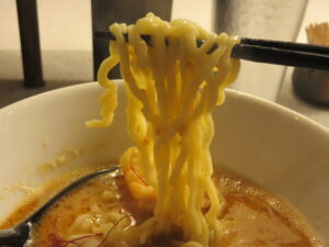 海老ポタらぁめん@SHRIMP NOODLE 海老ポタ（新橋駅）麺