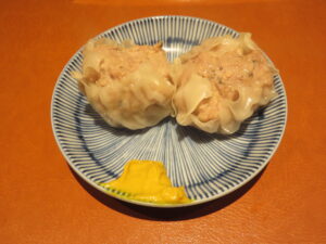 自家製姜葱醤と煮豚の塩そば@鶏そば山もと TONARI（三鷹駅）岩中豚の焼売