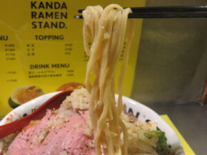 牛ラーメン@KANDA RAMEN STAND.（神田駅）麺