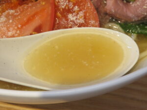 French tomato らぁ麺@フレンチラーメンの店 MATOYA（竜ヶ崎駅）スープ