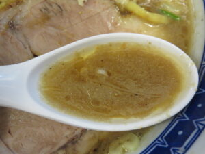 とんこつラーメン@自家製麺 二丁目ラーメン（橋本駅）スープ
