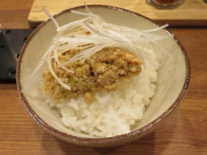 醤油ワンタン麺@麺屋 寛（高井戸駅）自家製肉みそご飯