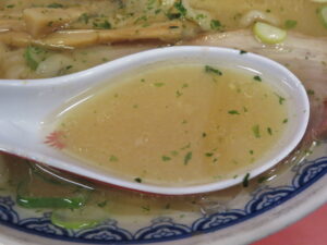 赤湯からみそラーメン@龍上海 赤湯本店（赤湯駅）スープ