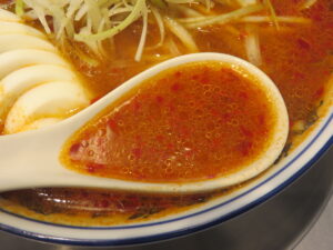 寅そば（中辛）@RED HOT NOODLES 赤寅（川崎駅）スープ