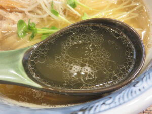 塩そば@塩そば 時空×高井戸製麺所（高井戸駅）スープ