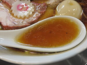 東京醤油ラーメン＋味玉@自家製麺 うるち（田原町駅）スープ