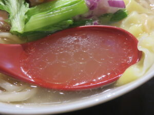 鯛塩らーめん（太麺）@麺屋 秀高（大船駅）スープ