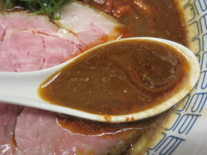濃厚辛そば@つけ麺 神儺祁（西巣鴨駅）スープ
