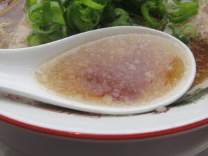 背脂醤油ラーメン（普通）@麺屋 EDITION 京都本店（七条駅）スープ