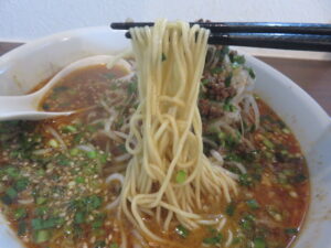 にらもやし担々麺@担々麺 ちがや（人吉駅）麺