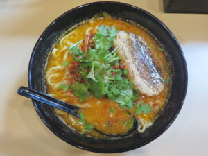 パクチー麻辣味噌ラーメン@麻辣味噌ラーメン 炎龍（神保町駅）ビジュアル：トップ