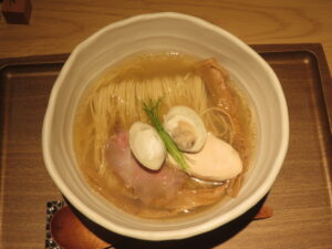 和出汁そば（貝）@拉麺 江戸壱（新橋駅）ビジュアル：トップ