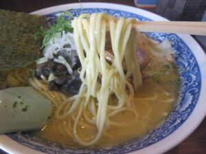 貝出汁プレミアム@麺彩 餞-hanamuke-（木場駅）麺