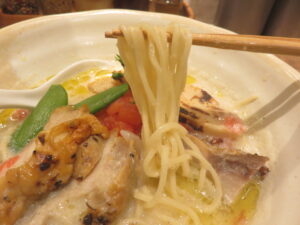 筍ポタヌードル@鶏ポタラーメン THANK 鎌倉小町（鎌倉駅）麺