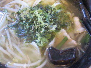辛タンメン＋明日葉削り節@蓮華（東京都八丈町）具