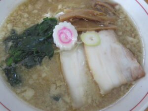 極み魚介そば@ラーメン専門店 知（五香駅）具