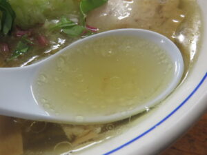 塩わんたんめん@支那そば 福々亭（伊東駅）スープ