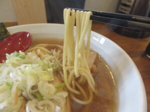 ラーメン@麺処 若（新潟県佐渡市）麺