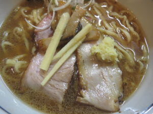 生姜醤油ラーメン@ラーメンパーク あずーる（船堀駅）具