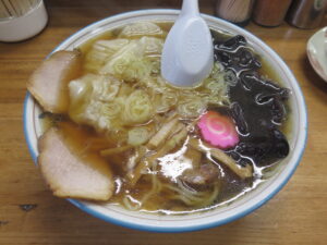 ワンタンメン（醤油）@にのみやラーメン（根室駅）ビジュアル
