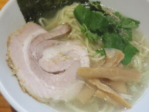 真鯛豚骨中華蕎麦（並）@真鯛豚骨中華蕎麦 一潮（東長崎駅）具