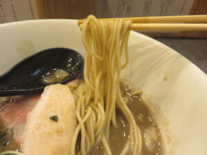 濃厚 飲む煮干しラーメン@セメント煮干しラーメン専門店 攻ニボ（六町駅）麺
