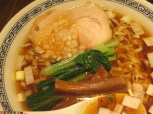 醤油ラーメン@RAMEN and TSUKEMEN Number.9（自由が丘駅）具