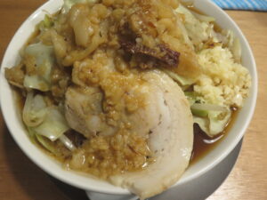 ラーメンミニ@秀丸拉麺（西早稲田駅）具