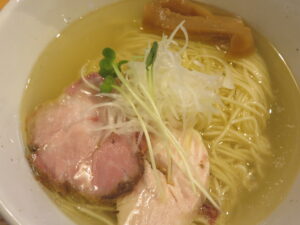 鶏塩らぁ麺@らぁ麺 椿（倉見駅）具