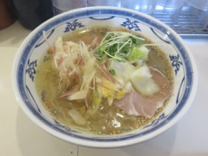 ピーマン油のひやし白醤油@ラーメン屋 藁しべ（高知駅）ビジュアル