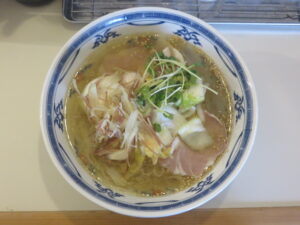 ピーマン油のひやし白醤油@ラーメン屋 藁しべ（高知駅）ビジュアル：トップ