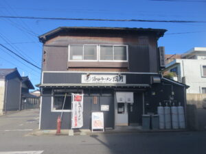冷やしラーメン@酒田ラーメン 照月（酒田駅）外観