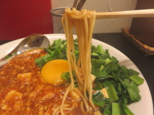 ニラ玉麻婆麺@マーニラ 大井町店（大井町駅）麺