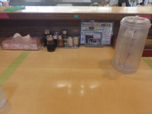 あきんめん@あきん亭 瑞浪本店（岐阜県瑞浪市）卓上