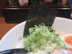 冷やし鶏白湯らあめん@らあめん 彩鶏どり（上板橋駅）具：海苔
