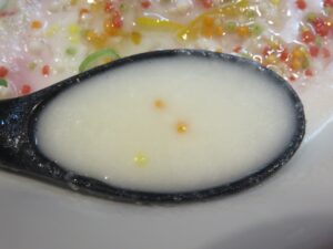 冷やし鶏白湯らあめん@らあめん 彩鶏どり（上板橋駅）スープ