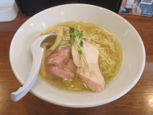 鶏清湯ラーメン（塩・味の濃さ普通）@麺屋 豊道（日野駅）ビジュアル