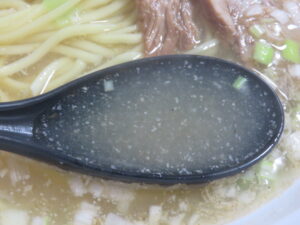 中華そば（塩）@拉麺きむら 鶴見店（鶴見小野駅）スープ