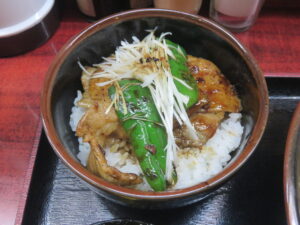 特みそ@あさひ食堂（上川駅）ミニ豚丼