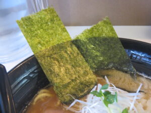 魚豚骨ラーメン@魚介豚骨 ラーメンクボ（日進駅）具：海苔