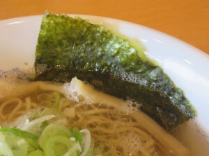 しお煮干@千里浜煮干ラーメン ノトノソラ（羽咋駅）具：海苔