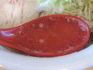 しお煮干@千里浜煮干ラーメン ノトノソラ（羽咋駅）スープ