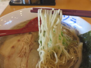 しお煮干@千里浜煮干ラーメン ノトノソラ（羽咋駅）麺