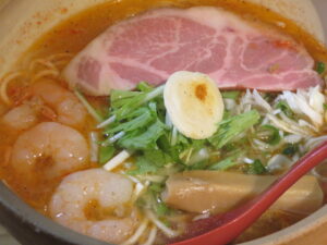 エビ塩ラーメン@ラーメンゴイケヤ（松江駅）具