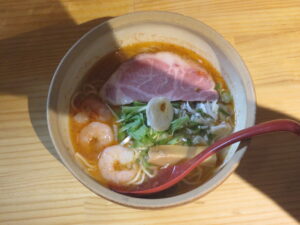 エビ塩ラーメン@ラーメンゴイケヤ（松江駅）ビジュアル：トップ