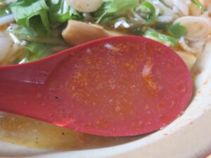 エビ塩ラーメン@ラーメンゴイケヤ（松江駅）スープ