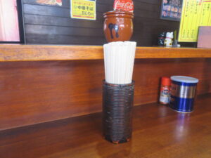 中華そば@びーとん中華そば（津山駅）卓上